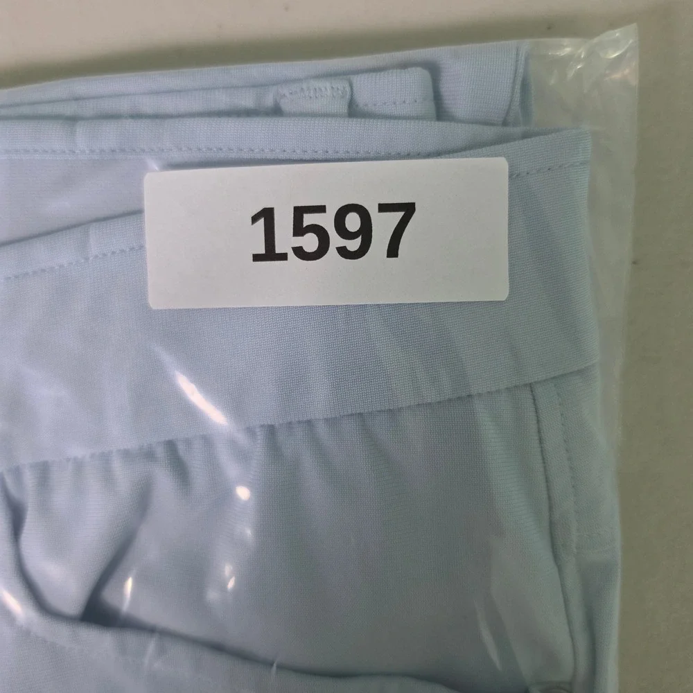 CRZ YOGA Performance Pants Men 30 Light Blue Stretch Golf Casual Slim Fit